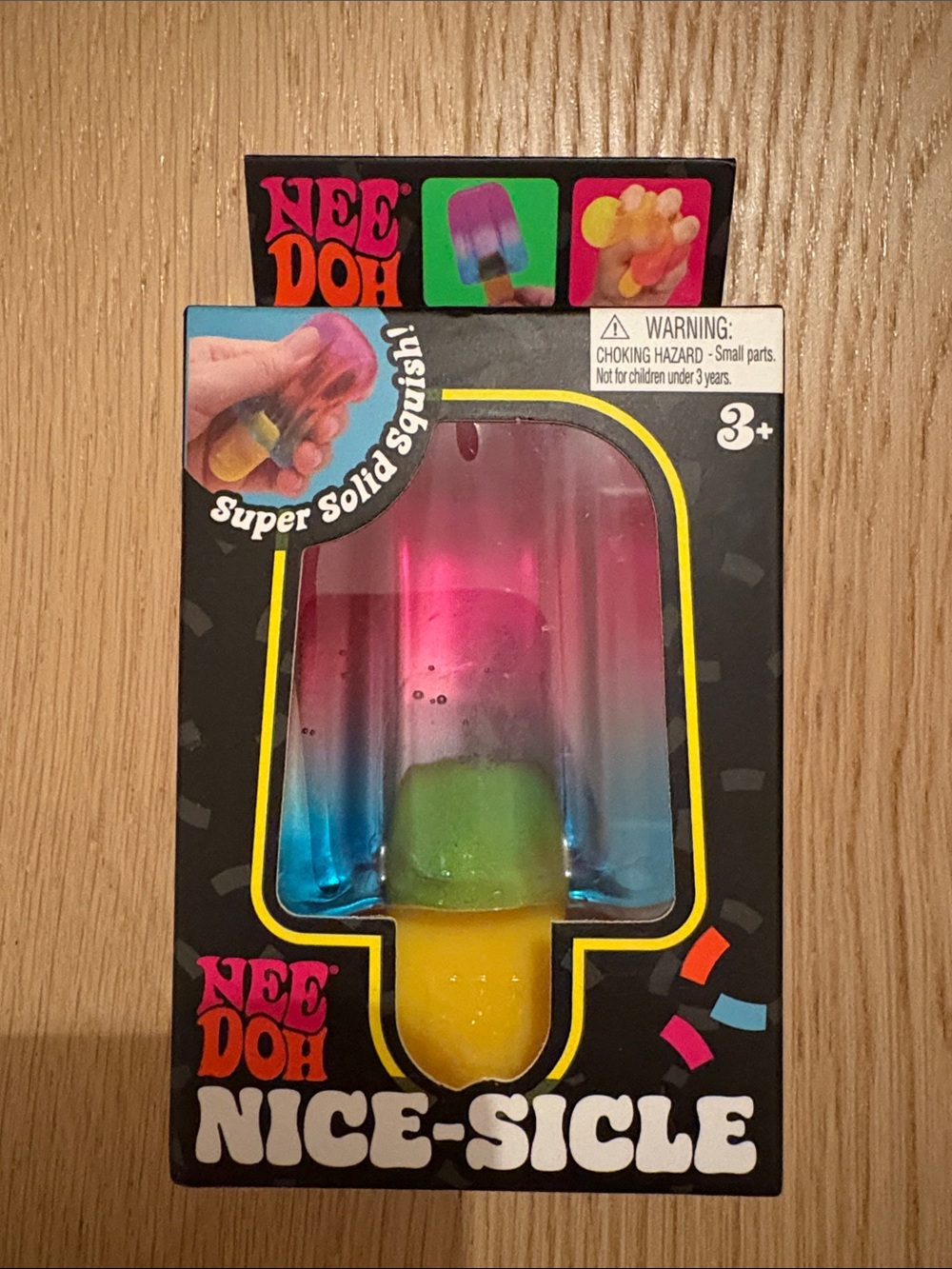 NeeDoh Nice-Sicle Rainbow Popsicle Squishy Toy - Multicolor
